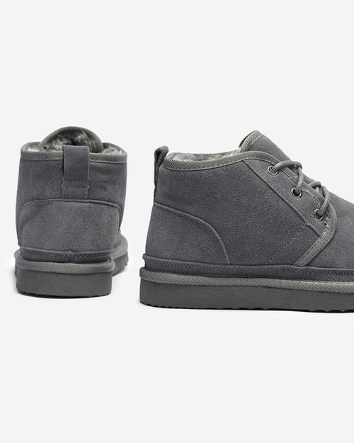 Сірі жіночі утеплені черевики Miusho