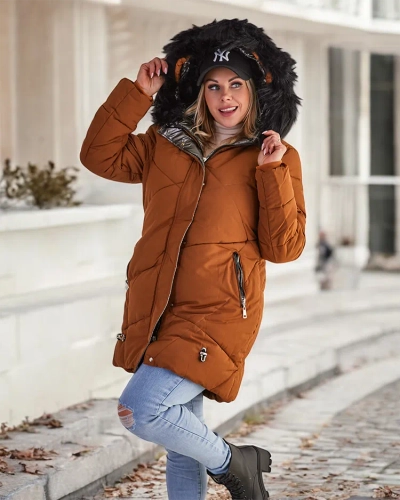 Жіноча зимова куртка Royalfashion Brown