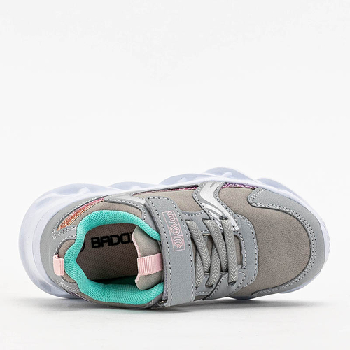 Світло -сірі дитячі кросівки Bomiksu