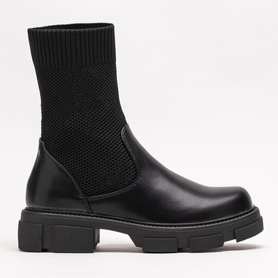 Жіночі чорні ажурні ботильйони від Roibu - Shoes