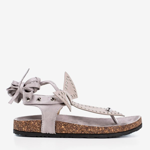 OUTLET Світло-сірі босоніжки Celione - взуття