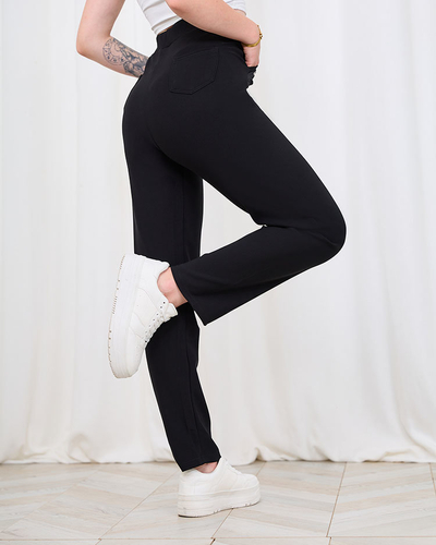 Royalfashion Чорні жіночі лосини PLUS SIZE