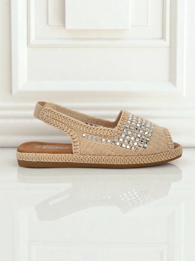 Dámské espadrilky na klínku s kamínky Belle Sparkle