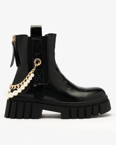 Royalfashion Černé dámské kozačky Zifosca