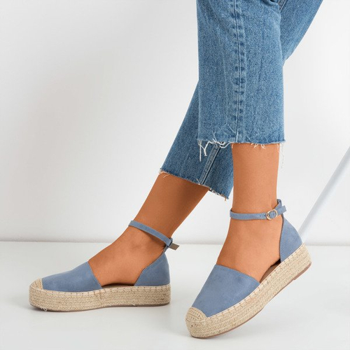 Жіночі сині еспадрільї на платформі Marcita - Взуття