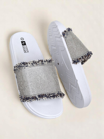 Royalfashion Жіночі шльопанці на плоскій підошві SparkleWalk