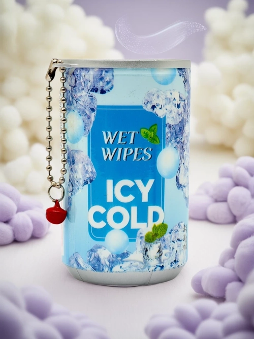 Зволожуючі серветки в декоративній упаковці ICY COLD 30 шт