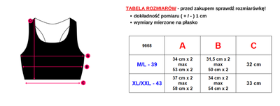 Dámská červená sportovní podprsenka - spodní prádlo