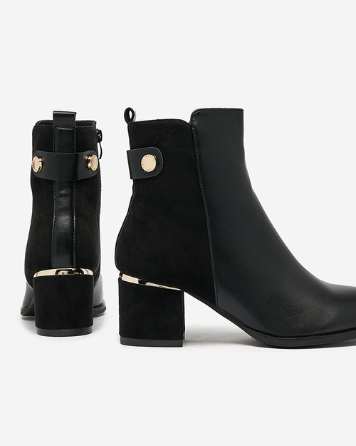 Royalfashion Чорні жіночі черевики на низькому ходу Dogdas