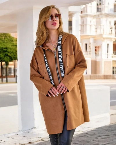 Royalfashion Dámská bunda ke kolenům