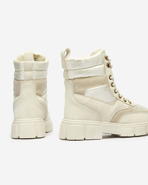 OUTLET Cream жіночі неутеплені черевики-трапперы Kasemi - Взуття