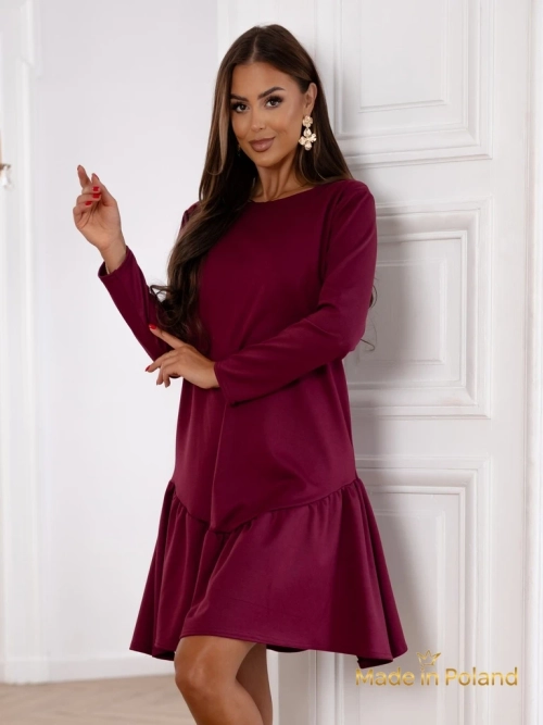 Жіноча міні-сукня з оборкою