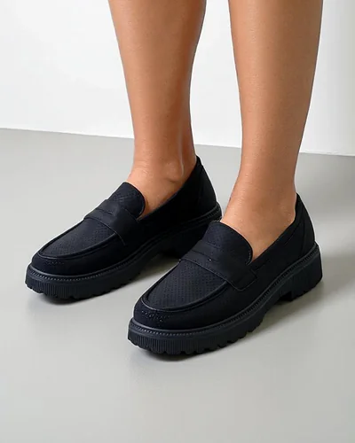 Royalfashion Dámské ekologické semišové mokasíny Dunes