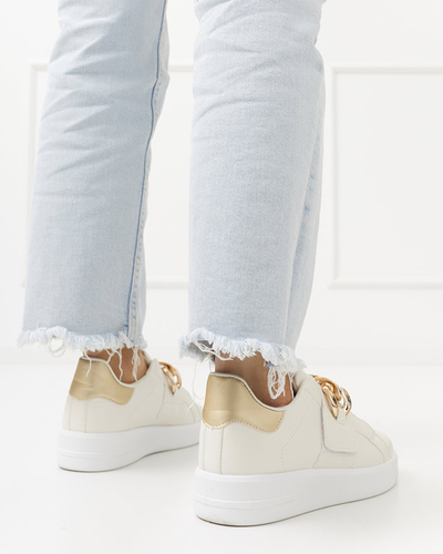 Krémová dámská nazouvací sportovní obuv Derera - Obuv