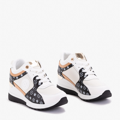 Чорно-білі жіночі кросівки Anubi