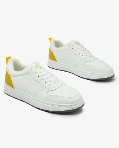 Royalfashion Біло-жовті класичні спортивні кросівки Colorburst Classics