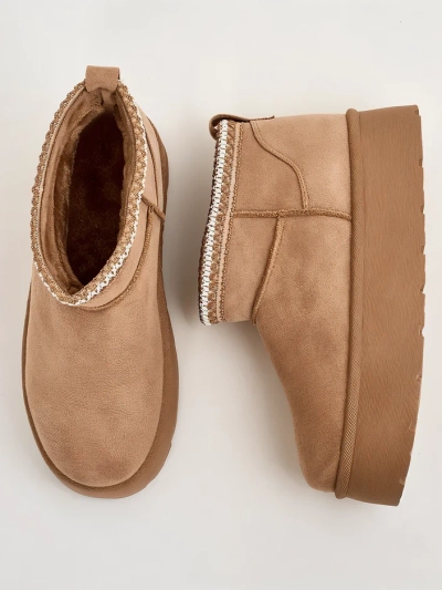 Royalfashion Dámské krátké boty a'la snow boots Xoalla