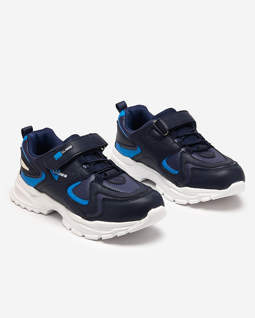 Чорні дитячі кросівки з червоними елементами Pella