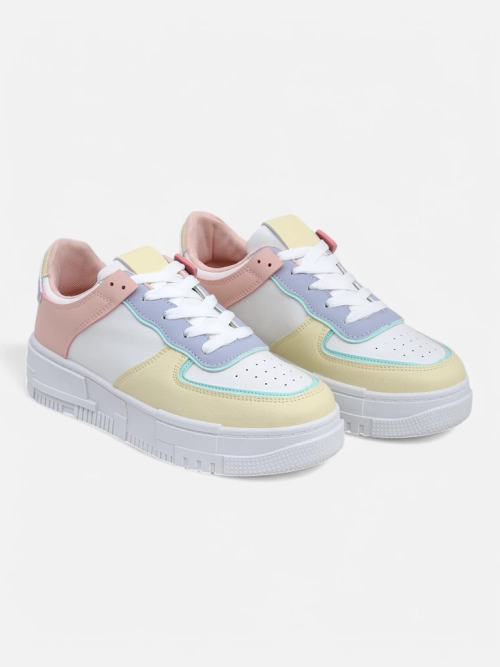 Жіночі снікерси Elektra Pastello - різнокольорова еко шкіра весна