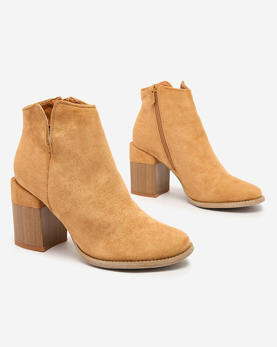 Чоботи Royalfashion Camel жіночі Teascir на шпильці