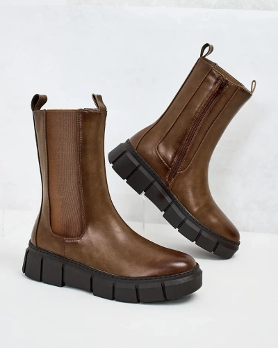 Royalfashion Dámské kozačky na platformě Couell