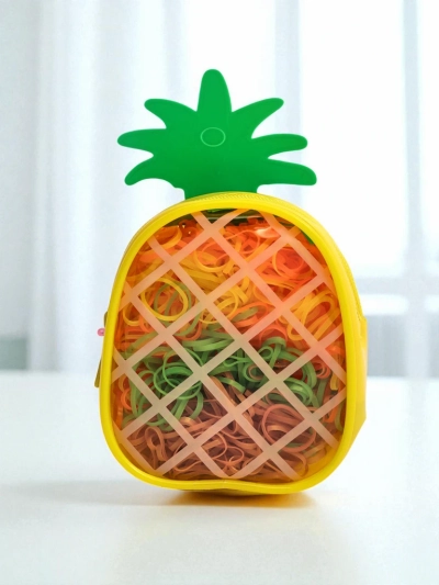 Royalfashion Vícebarevné silikonové gumičky Ananas