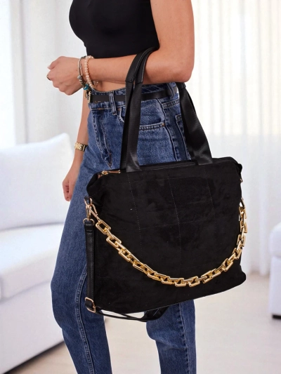 Dámská kabelka shopper eko + semišová Azure Veil