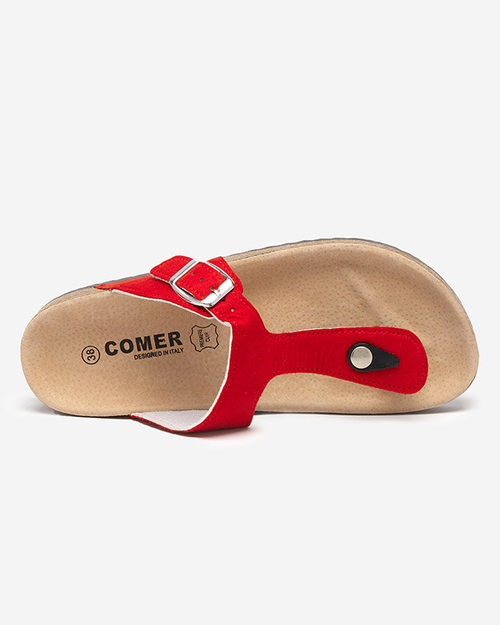 Червоні жіночі шльопанці Sodifo