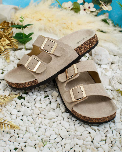 Royalfashion Жіночі шльопанці з пряжками Foumy