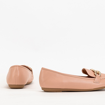 Růžové dámské mokasíny z ekokůže Zolli- Shoes