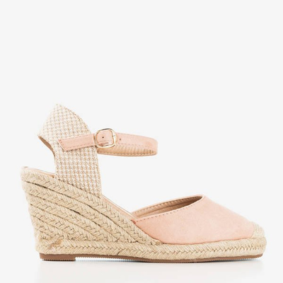 Práškové klínové sandály a'la espadrilles Tidem - obuv