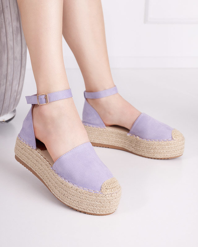 OUTLET Violet dámské sandály a'la espadrilky na platformě Olikar - Boty