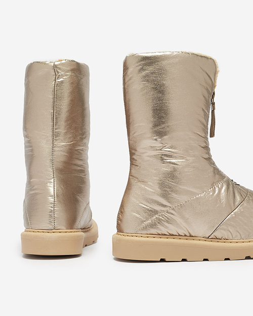 Рожево-золотисті жіночі черевики а-ля снігоступи Tirigga- Footwear