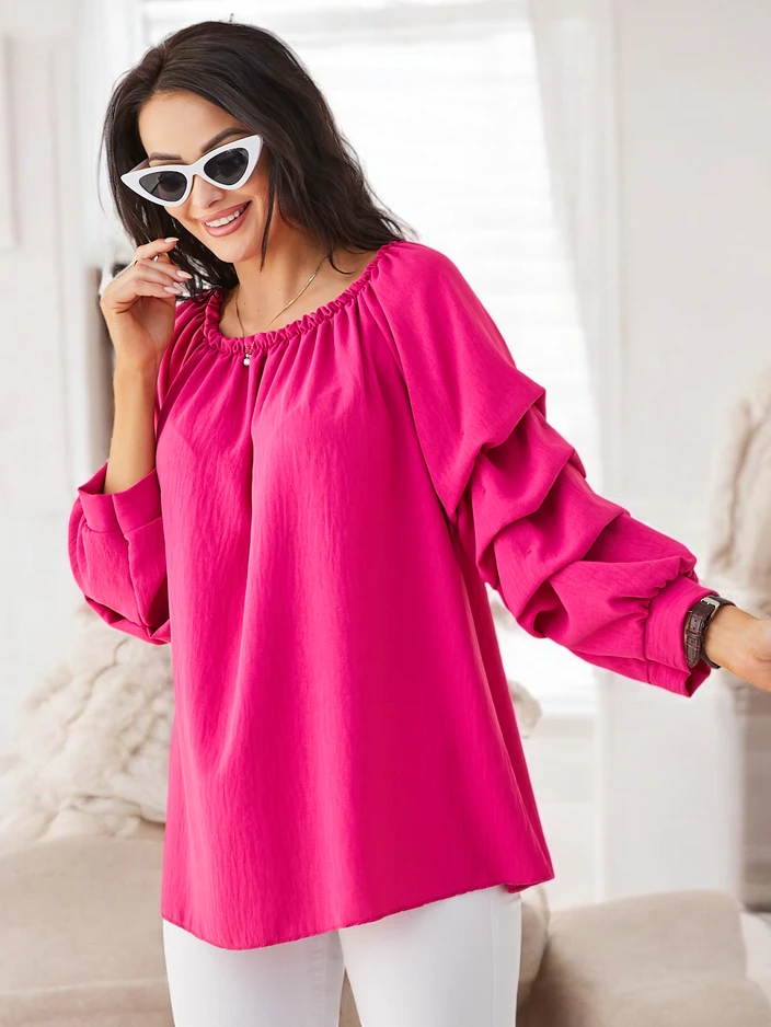 Royalfashion Dámská blůza a'la španělská s volány