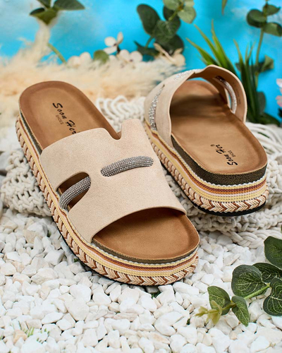 Royalfashion Dámské žabky Orolta zirconia