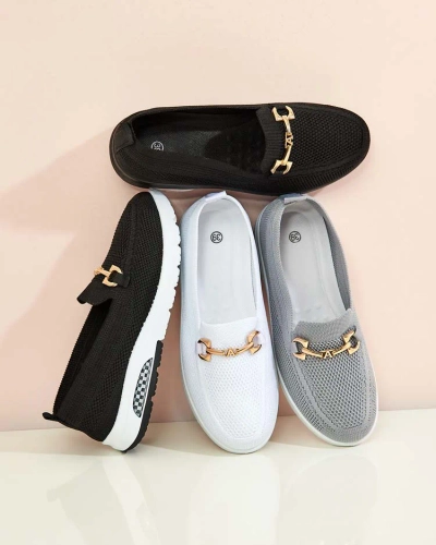 Royalfashion Жіночі тканинні мокасини з декором Ritcae