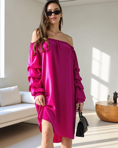 Royalfashion Hladké dámské šaty a'la španělské s volánky