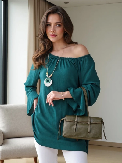 Blůza Royalfashion pro ženy a'la španělská s volánky