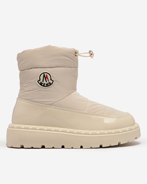 Royalfashion Жіночі черевики-сліпони для снігу кремового кольору Ireda