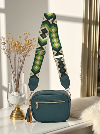 Royalfashion Malá dámská kabelka z eko kůže s barevným popruhem Kovi Lace