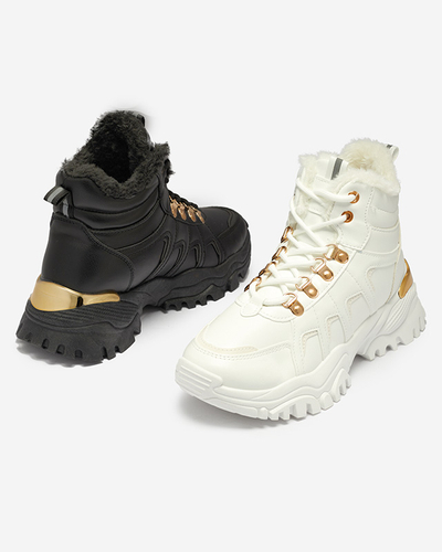 Білі черевики з екошкіри Vetorr- Взуття