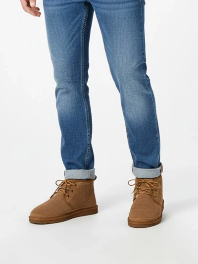 Pánské Kotníkové Boty Luna Hnědé Kožené Casual na Zimu