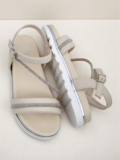 Royalfashion жіночі босоніжки на танкетці з камінцями Magnol