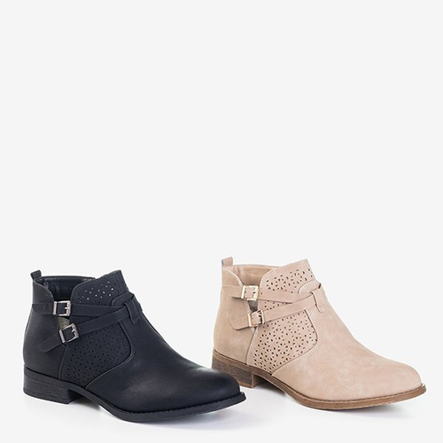 Бежеві чоботи з орнаментом Arson - Взуття