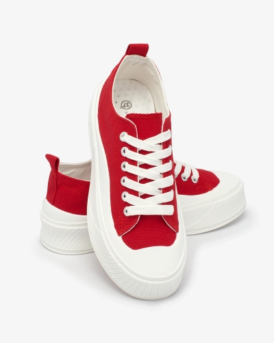 OUTLET Royalfashion Red Luceri спортивні кросівки на платформі