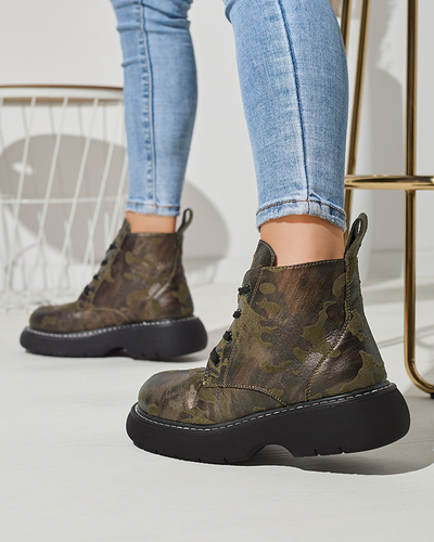 Зелені жіночі мокасини Moreore - Взуття