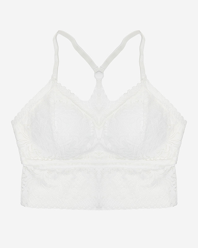 Dámská krajková braletka v bílé barvě - Spodní prádlo