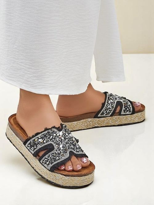 Royalfashion Жіночі тапочки з прикрасами Candy Candy