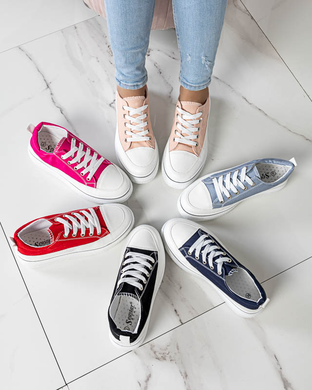 Dámské pudrované tenisky na platformě Veritar - Obuv