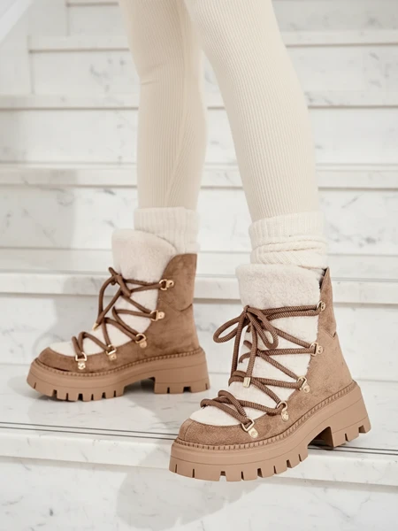 Royalfashion Lozin šněrovací dámské sněhule